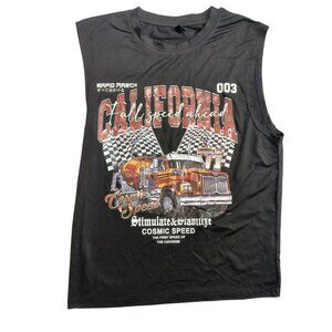 ROMWE Men's S( 36) T-Shirt  BLACK